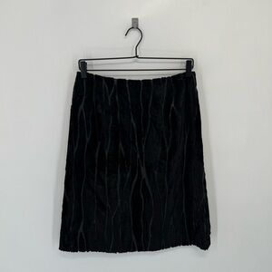 Vintage 80s Anni Kurn Faux Fur Abstract Zebra Wavy Printed Mini Skirt